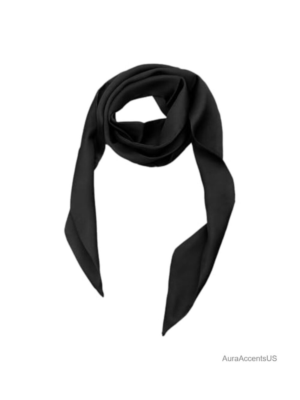Long Satin Polyester Ribbon Tie Neck Scarf Versatile Women Skinny Scarf